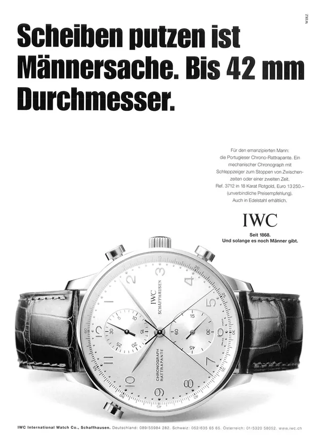 Provokative IWC-Werbung