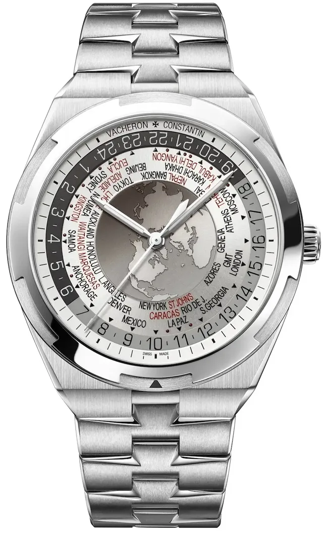 Vacheron Constantin: Overseas Weltzeituhr mit Edelstahlarmband