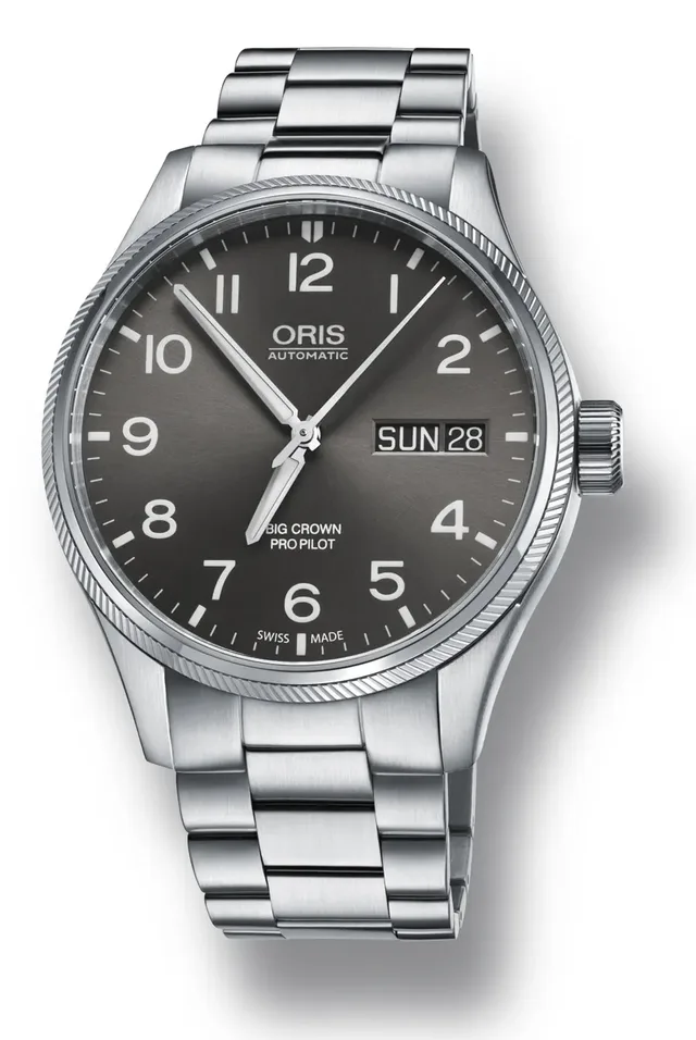 Oris: Big Crown ProPilot Day Date mit Edelstahlband
