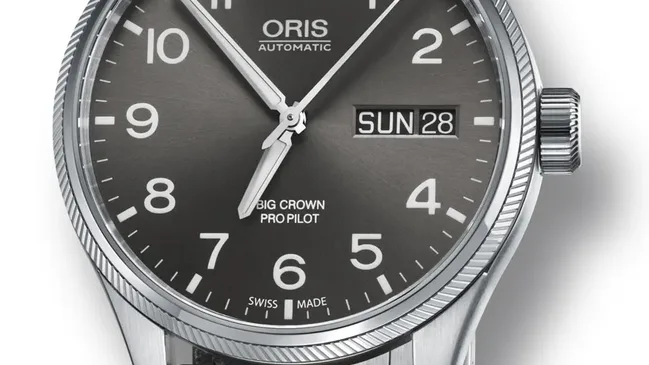 Oris: Big Crown ProPilot Day Date mit Retro-Lederband