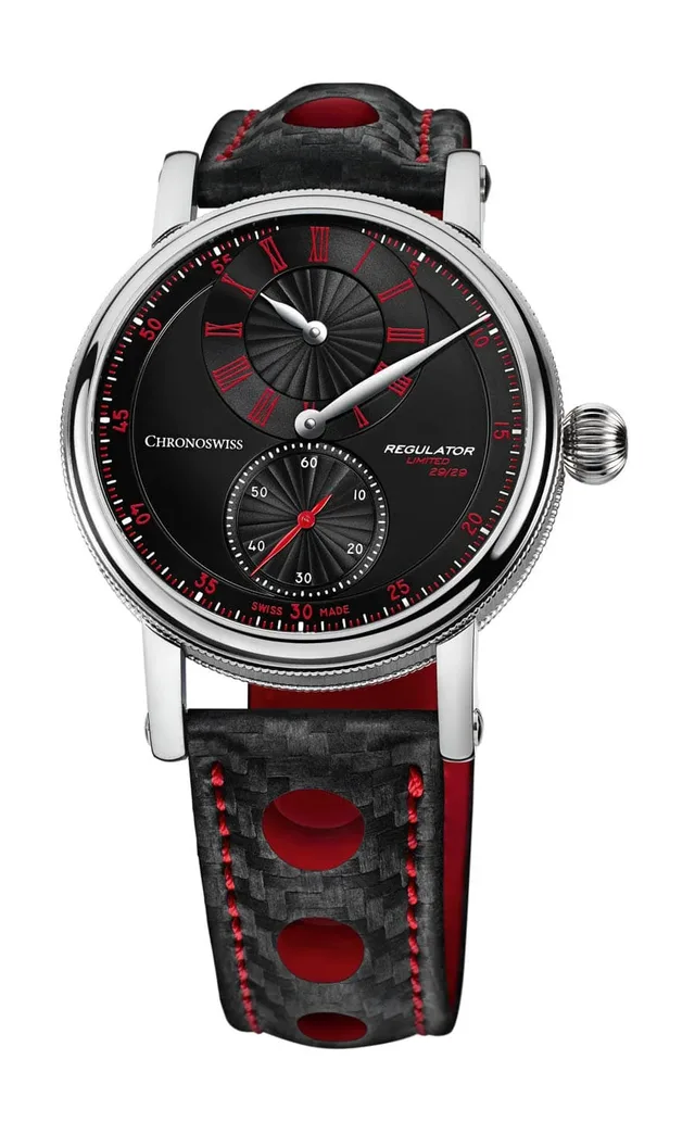 Chronoswiss: Sirius Regulator Classic in den Farben Schwarz und Rot