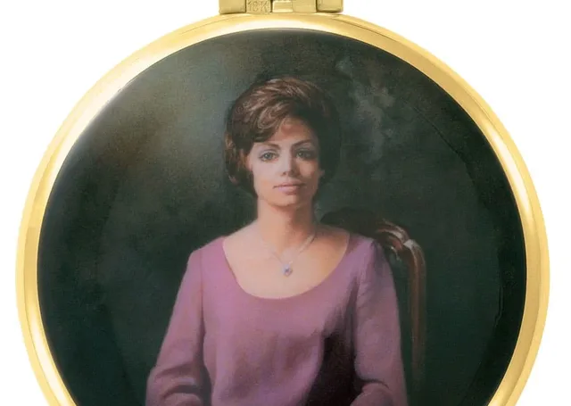Métiers d’Ar bei Patek Philippet: Anfang der 1970er-Jahre schuf die Emailleurin Susanne Rohr dieses zeitgemäße Porträt auf einer Uhr