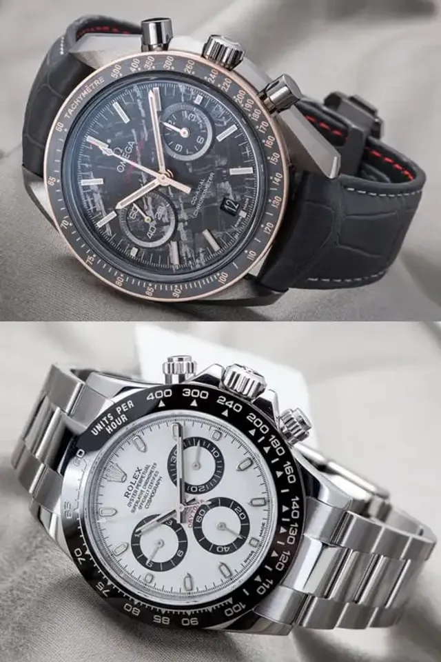 Die neue Rolex Daytona Referenz 116500LN vs. Omega Speedmaster Grey Side of the Moon Meteorite