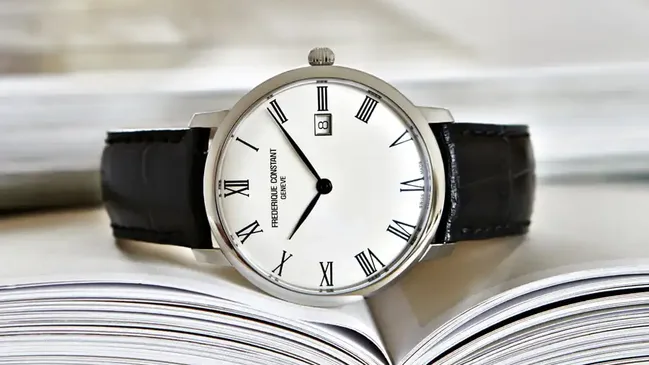 Frédérique Constant: Slimline Automatic in Edelstahl