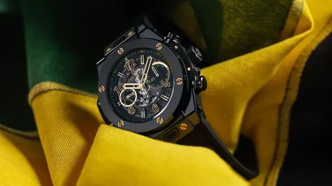 Hublot: Big Bang Unico Ceramic Usain Bolt auf Flagge