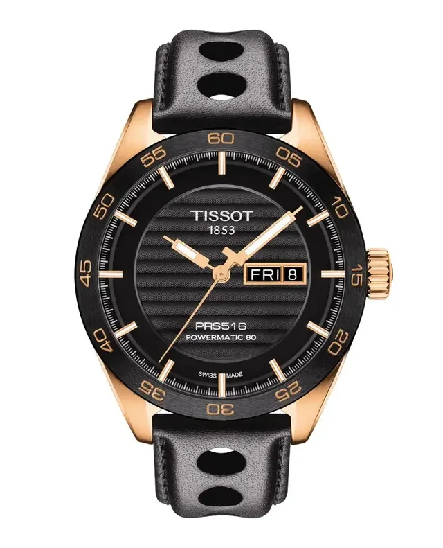 Tissot PRS 516 Automatic Gent mit roségoldfarbener Beschichtung