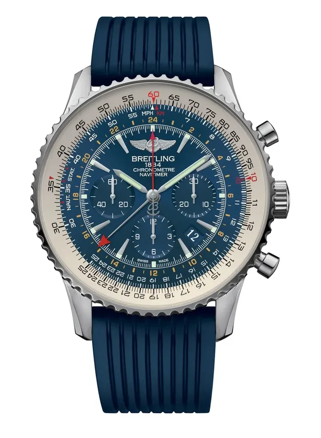 Breitling Navitimer GMT Aurora Blue