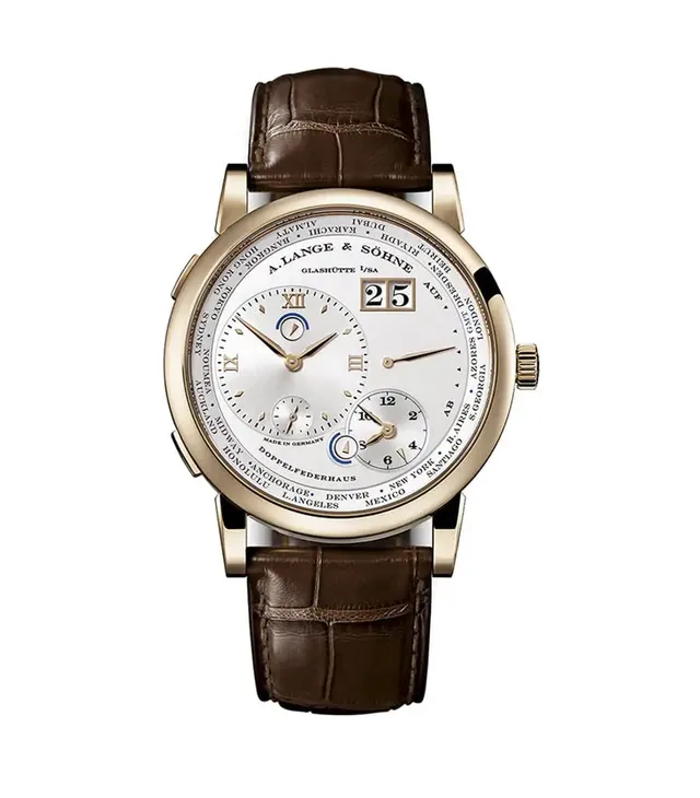 A. Lange & Söhne: Lange 1 Zeitzone in Honiggold