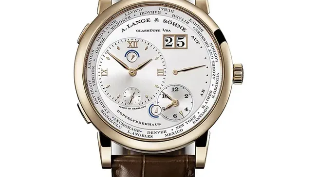 A. Lange & Söhne: Lange 1 Zeitzone in Honiggold