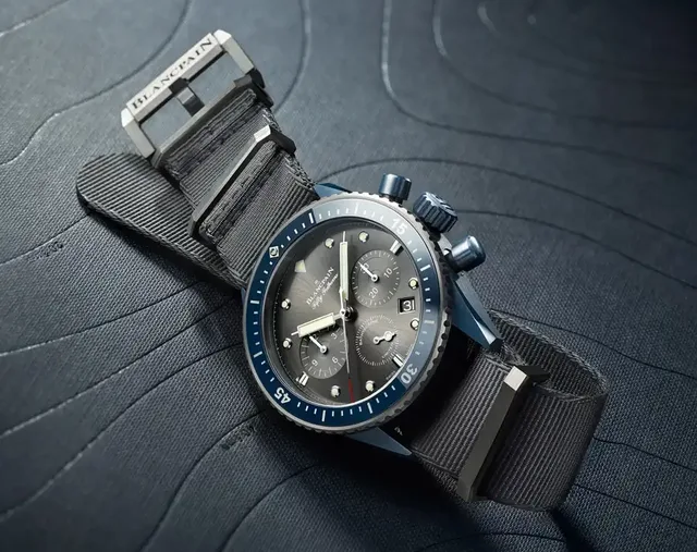 Blancpain: Fifty Fathoms Bathyscaphe Flyback Chronograph Blancpain Ocean Commitment II