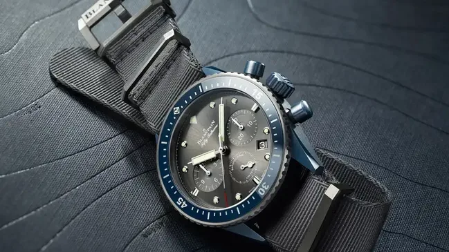 Blancpain: Fifty Fathoms Bathyscaphe Flyback Chronograph Blancpain Ocean Commitment II