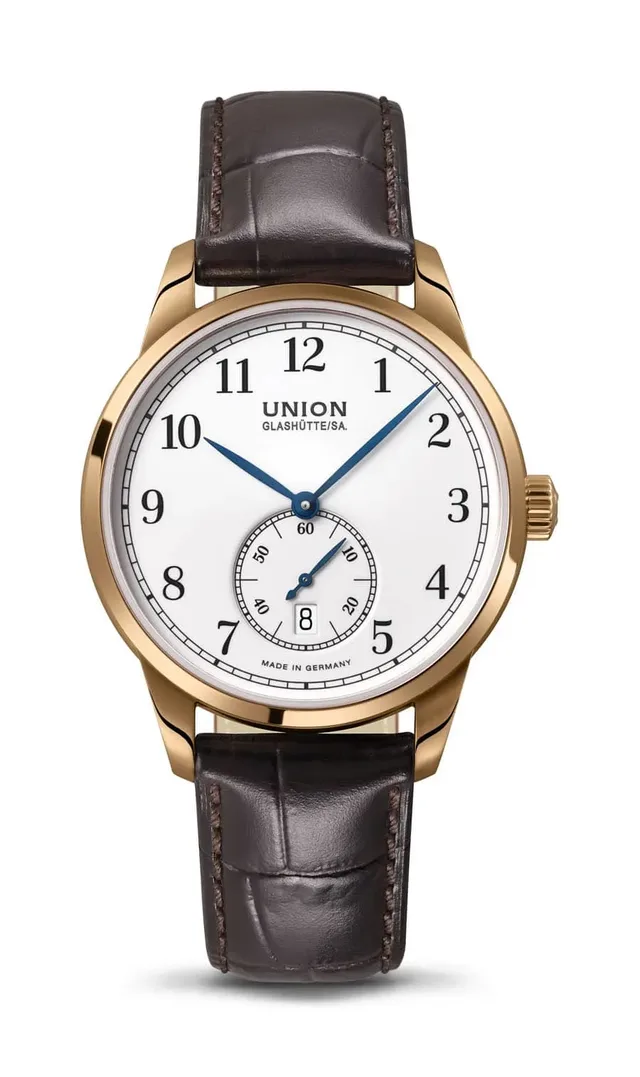 Union Glashütte: 1893 Kleine Sekunde in Gold