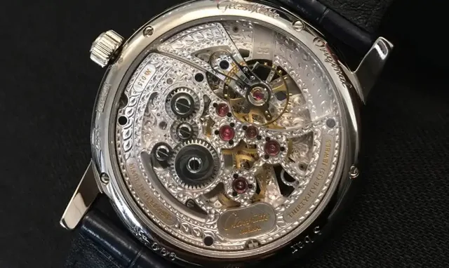 Live-Bild aus der Redaktion: Glashütte Original Handaufzugskaliber 49-13
