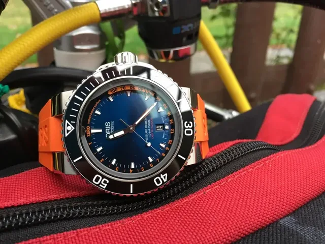 Oris Aquis Depth Gauge Edition Chronos vor dem Tauchgang