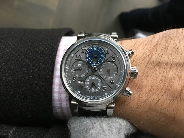 IWC Da Vinci Perpetual Calendar Chronograph in Stahl
