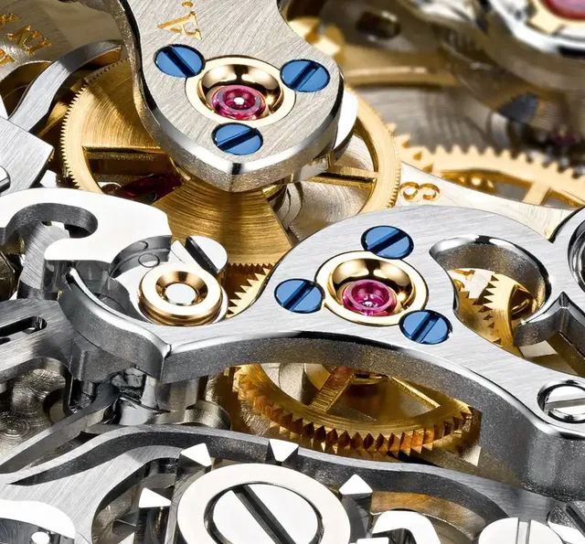 A. Lange & Söhne: Kupplungswippe des Datograph Auf/Ab im Detail