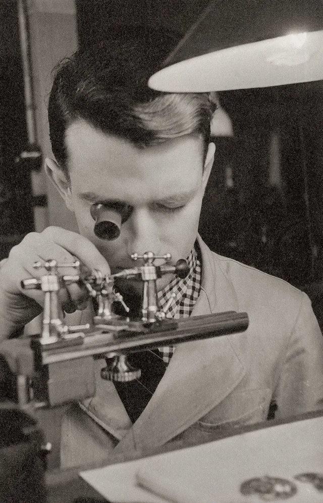 Walter Lange als junger Uhrmacher
