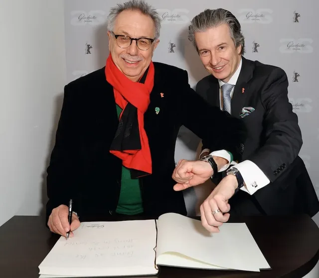 Dieter Kosslick, Festivaldirektor der Berlinale und Thomas Meier, CEO Glashütte Original.