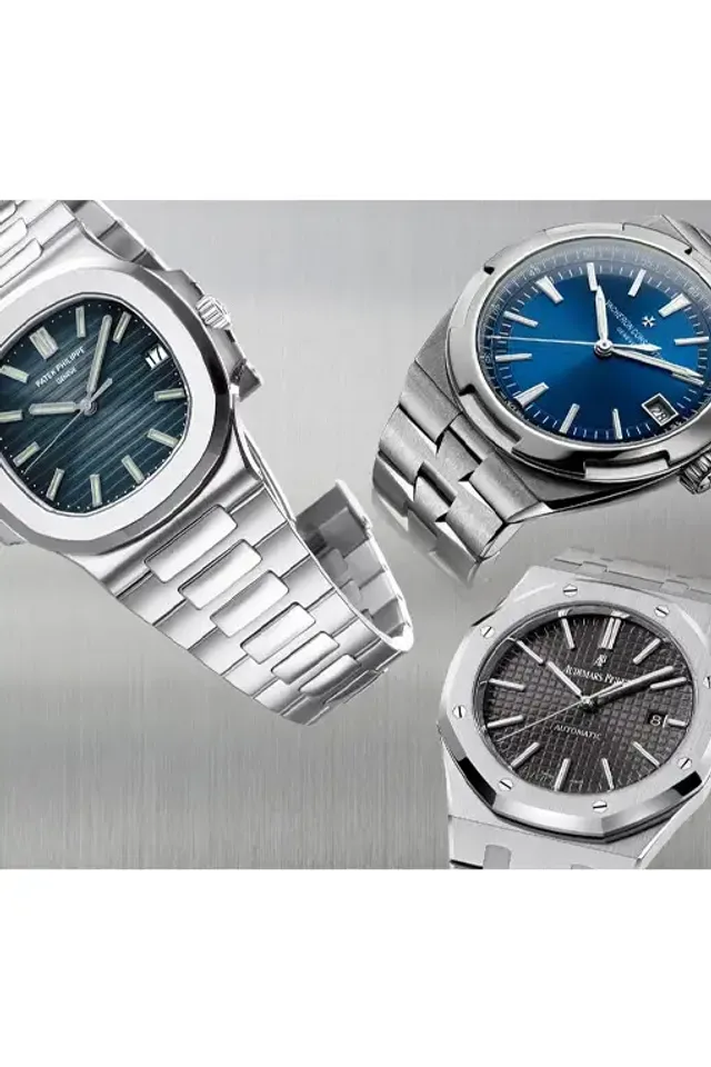 Luxusstahluhren: Audemars Piguet Royal Oak, Patek Philippe Nautilus, Vacheron Constantin Overseas