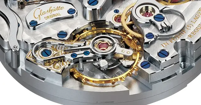 Glashütte Original Regulierung über Abgleichsschrauben