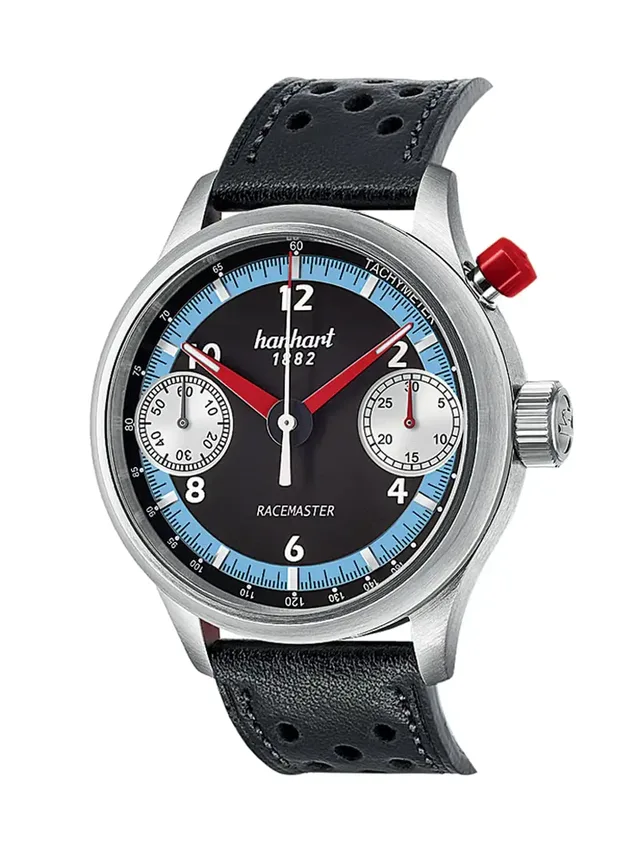 Besitzt ein Gehäuse aus gehärtetem Edelstahl: die Hanhart Pioneer Racemaster GTM