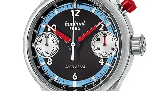Besitzt ein Gehäuse aus gehärtetem Edelstahl: die Hanhart Pioneer Racemaster GTM