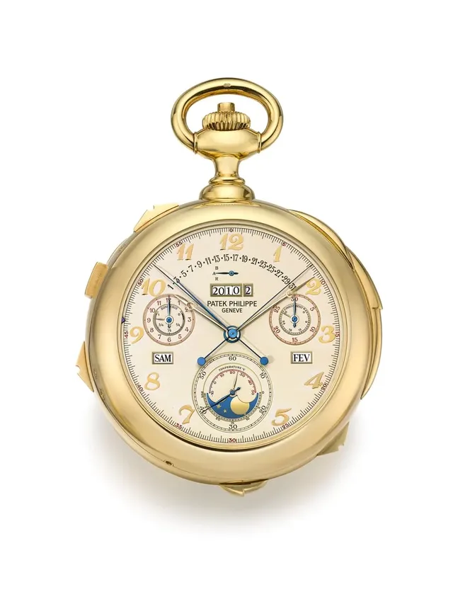 Die Vorderseite der Patek Philippe Calibre 89 (Bild: Sotheby's Geneva)