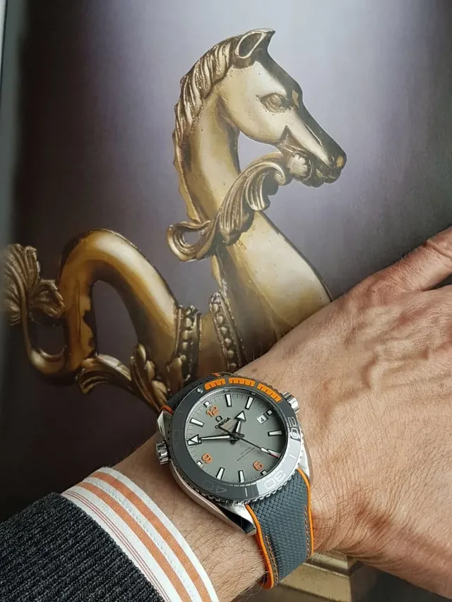 Die Omega Seamaster Planet Ocean 600 M Co-Axial Master Chronometer am Handgelenk von Dr. Hans-Ulrich Röder