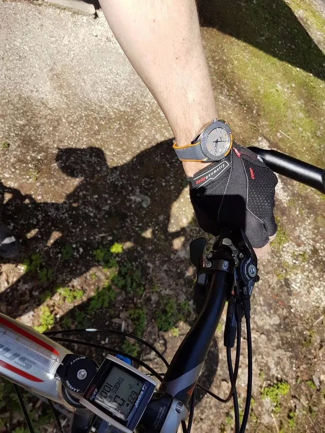 Fahrradtour mit der Omega Seamaster Planet Ocean 600 M Co-Axial Master Chronometer