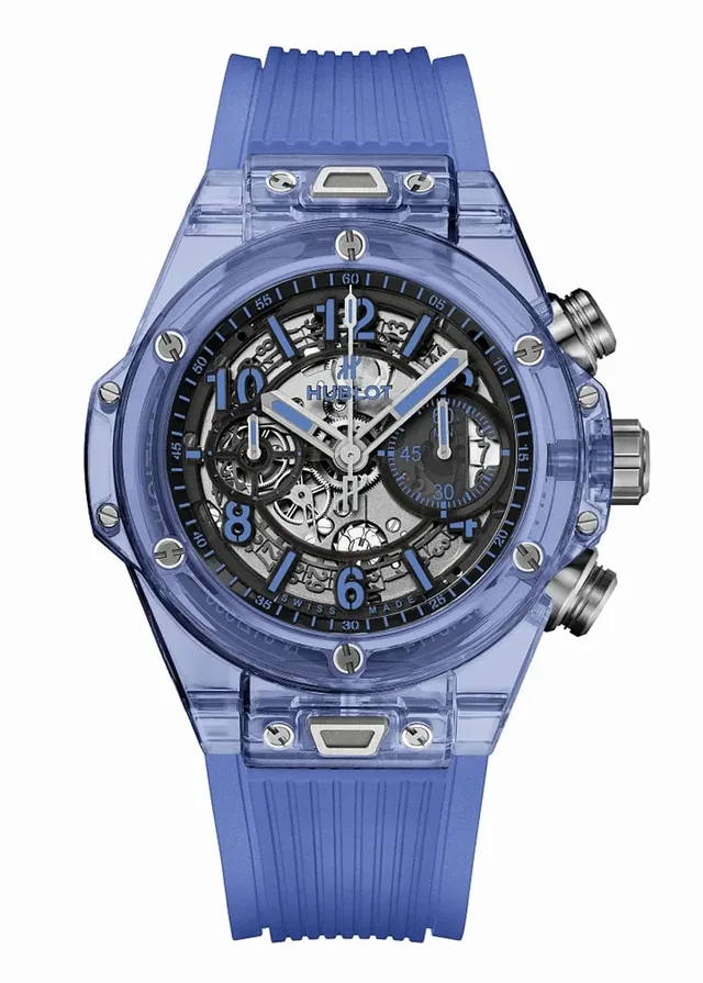 Hublot: Big Bang Unico Sapphire in Blau