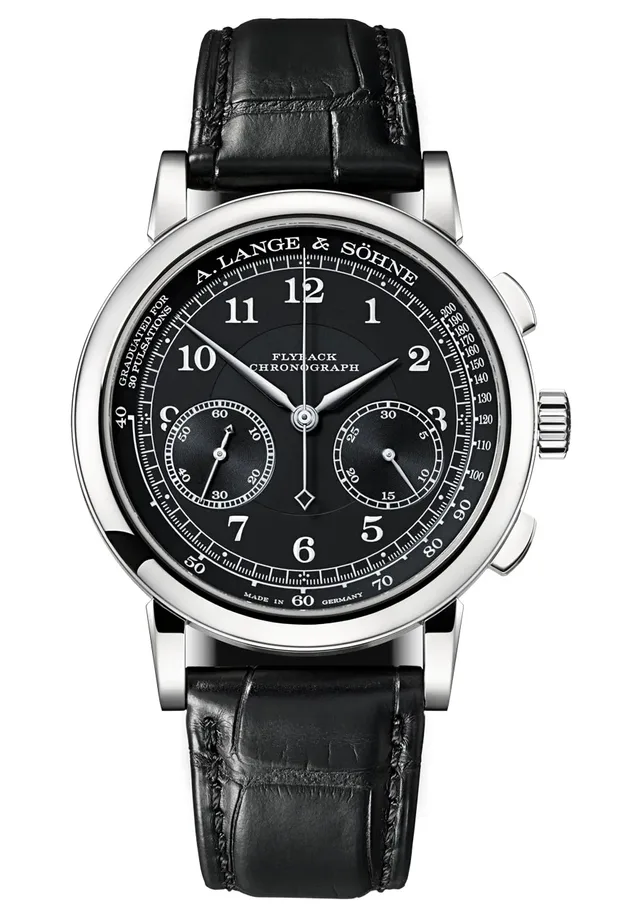 A. Lange & Söhne 1815 Chronograph mit schwarzem Zifferblatt