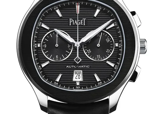 Piaget: Polo S Chronograph mit schwarzem Zifferblatt