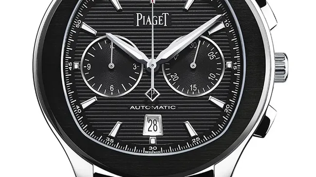 Piaget: Polo S Chronograph mit schwarzem Zifferblatt