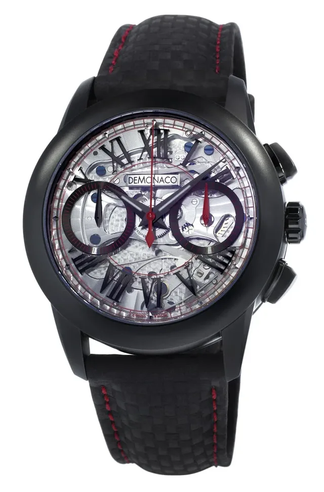 Ateliers deMonaco: Admiral Chronographe Flyback mit schwarzer DLC-Beschichtung