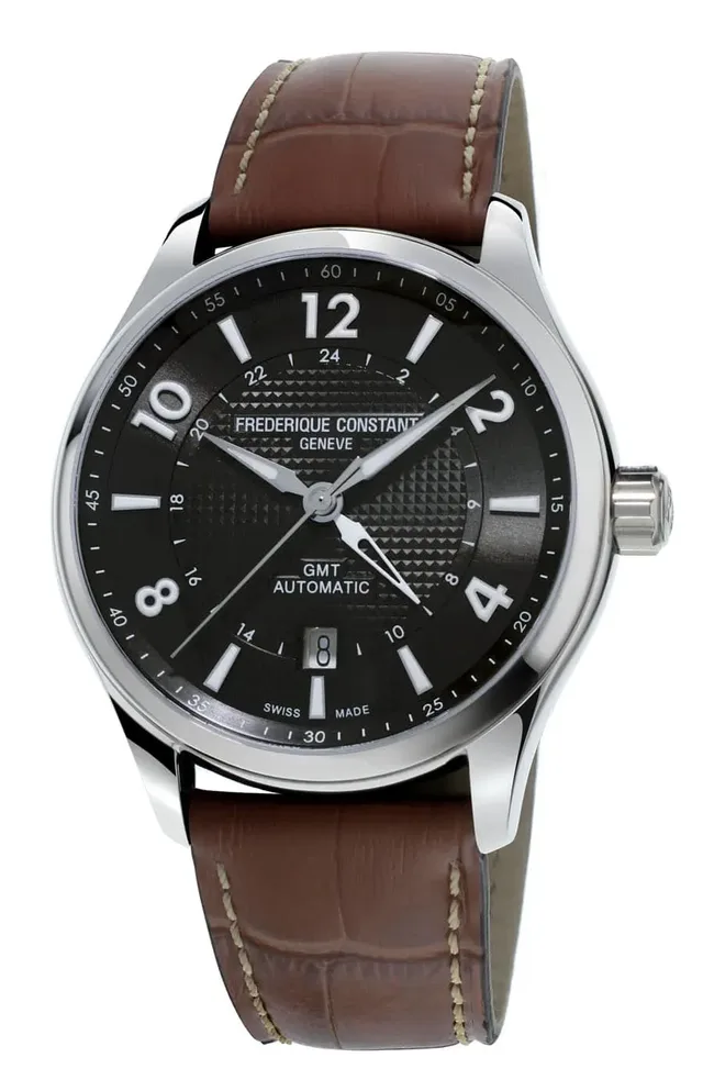 Frédérique Constant: Runabout GMT Automatic mit schwarzem Zifferblatt