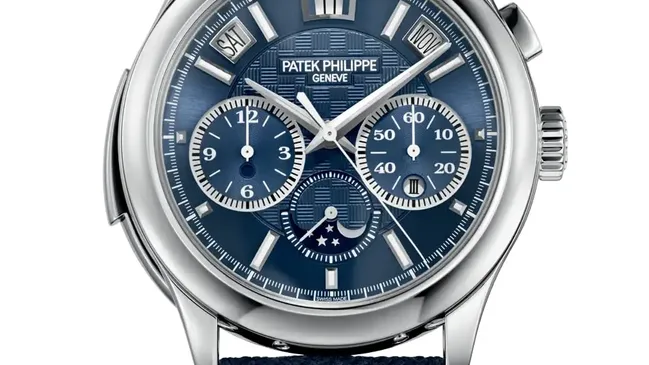 Patek Philippe Referenz 5208T-010, große Komplikation mit Mintuenrepetition, Chronograph und ewigem Kalender (Schätzwert: 822.000 - 1.004.000 Euro)