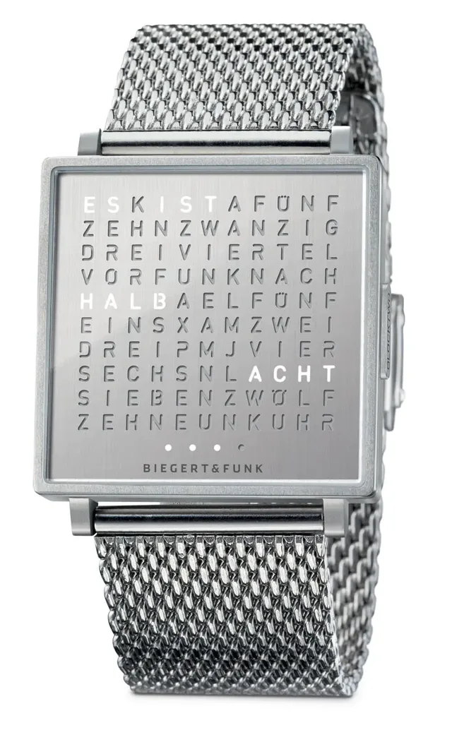 Biegert & Funk Qlocktwo W Fine Steel