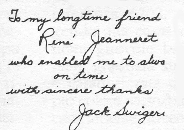 Dankesbrief von Apollo-Astronaut Jack Swigert an Rolex, 1970