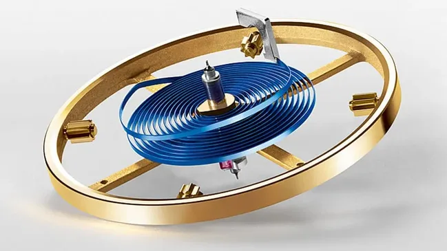 Monometallische Unruh mit Parachrom-Spirale von Rolex