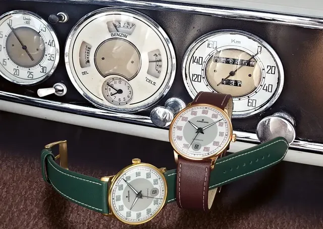 Junghans: Meister Driver Automatic in Dunkelgrün und Braun