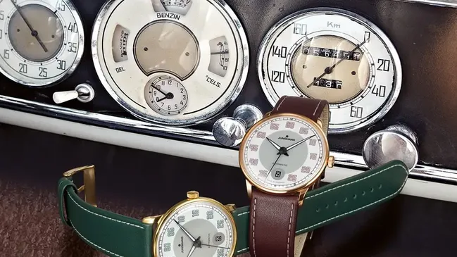 Junghans: Meister Driver Automatic in Dunkelgrün und Braun