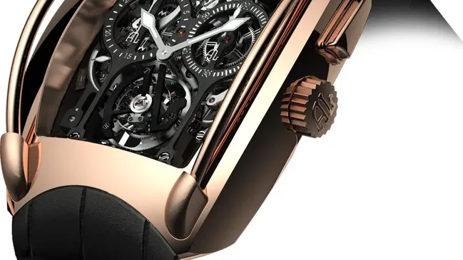 Alf Lie: AL01 Chrono Flying Tourbillon in Gold