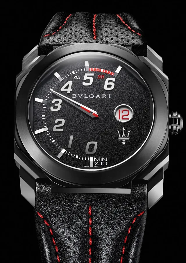 Bulgari: Octo Maserati GranSport mit roten Farbakzenten