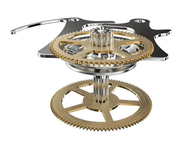 Vertikale Kupplung: Chronograph ist angehalten