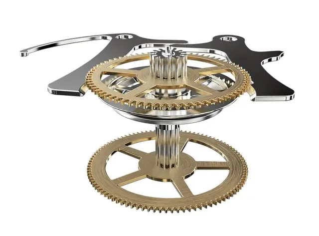 Vertikale Kupplung: Chronograph läuft