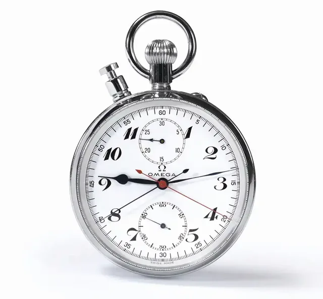 Mit solchen Stoppuhren hat Omega 1936 die Zeiten der Wettkämpfe bei den ersten Olympischen Winterspielen in Garmisch-Partenkirchen gemessen.