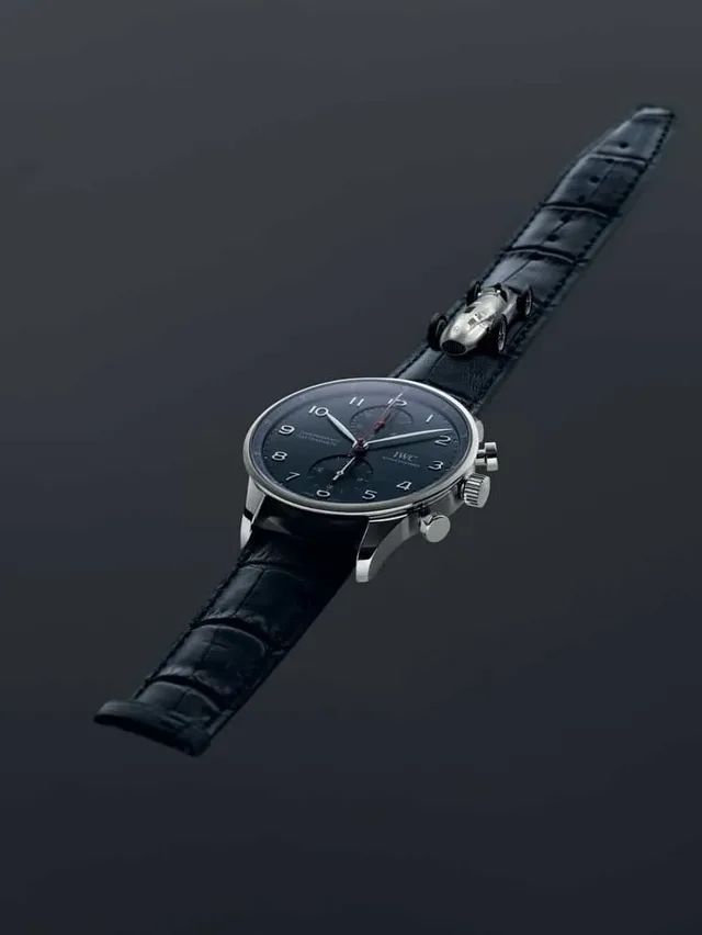 1939: IWC Portugieser Chronograph Rattrapante „Boutique Munich“ und Mercedes-Benz 3-l-Formelrennwagen, Baureihe W 154, 1938–1939