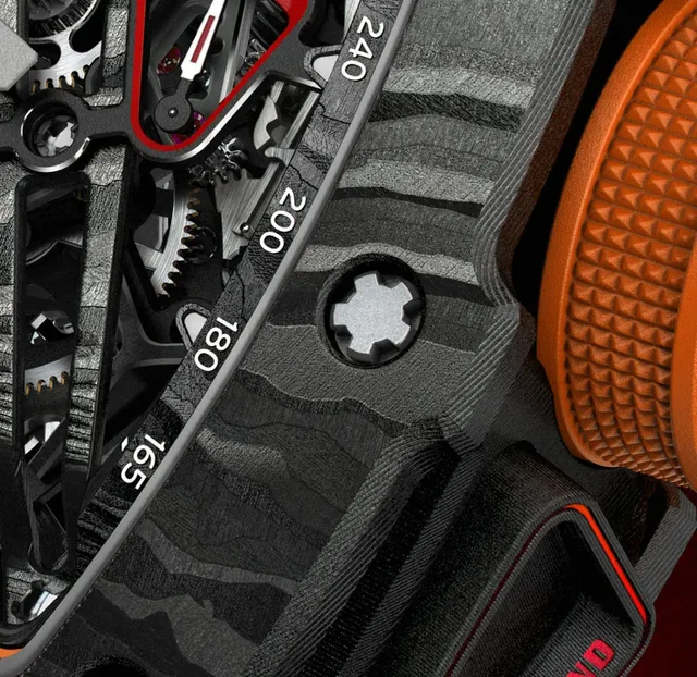 Die typische Schraubenform der Uhren von Richard Mille