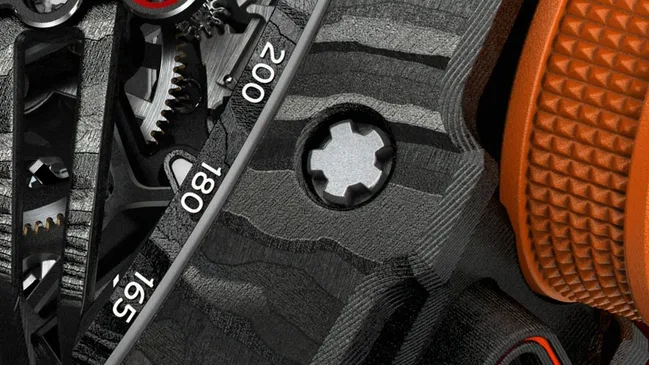 Die typische Schraubenform der Uhren von Richard Mille