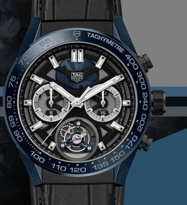 TAG Heuer: Carrera “Tête de Vipère” Chronograph Tourbillon Chronometer